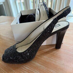Anne Klein sequined sling backs size 7.5 M